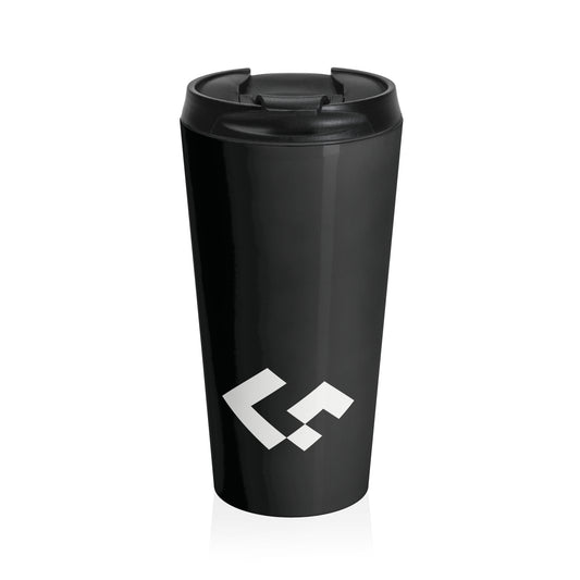 Iconic GreatFrontEnd Stainless Steel Travel Mug - Black, 15oz