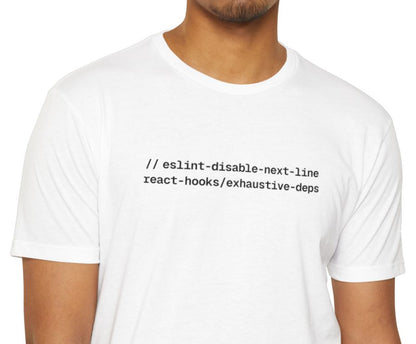 The // eslint-disable-next-line Hooks Tee (Unisex)